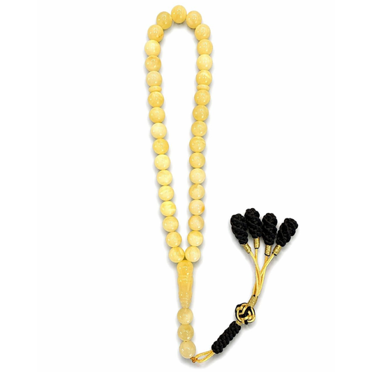 Natural Butterscotch Amber Prayer Beads