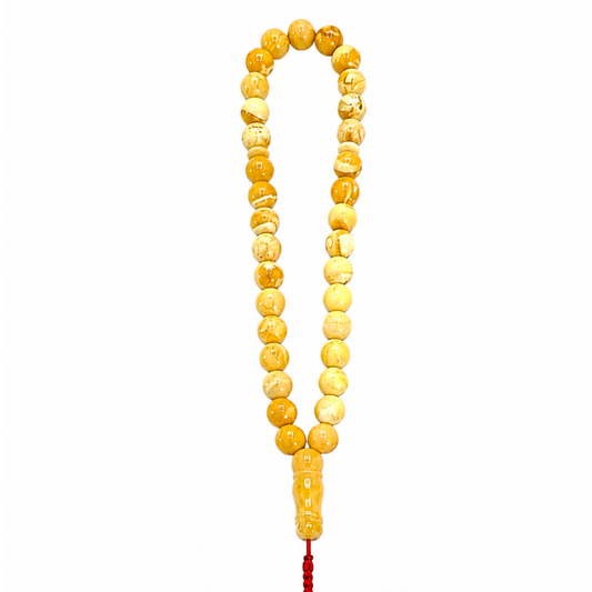 Rare White Baltic Amber Tasbih
