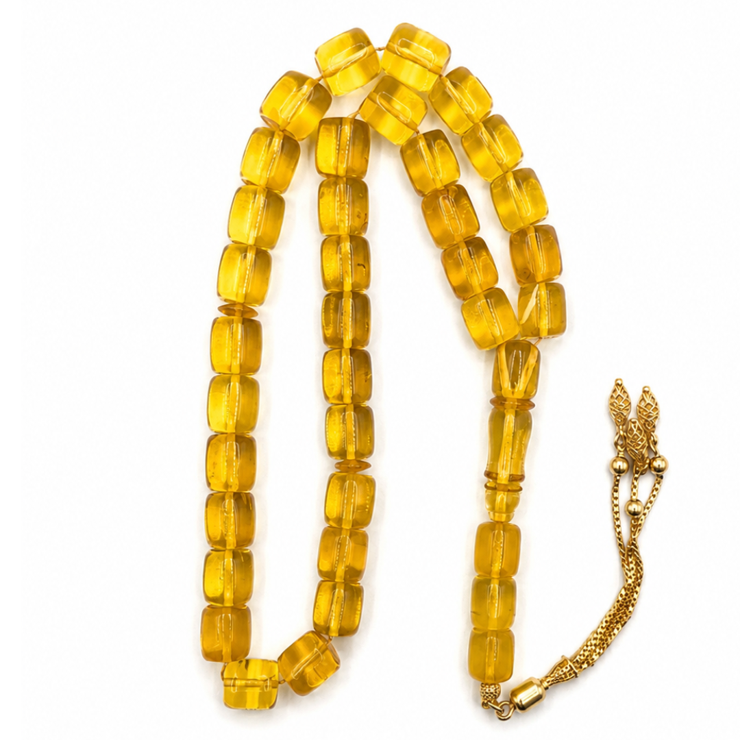 Natural Honey Amber Prayer Beads