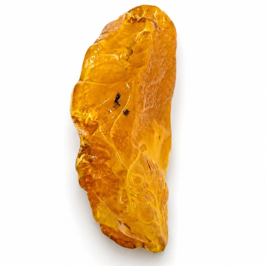 Hand-Carved Baltic Amber Owl Pendant