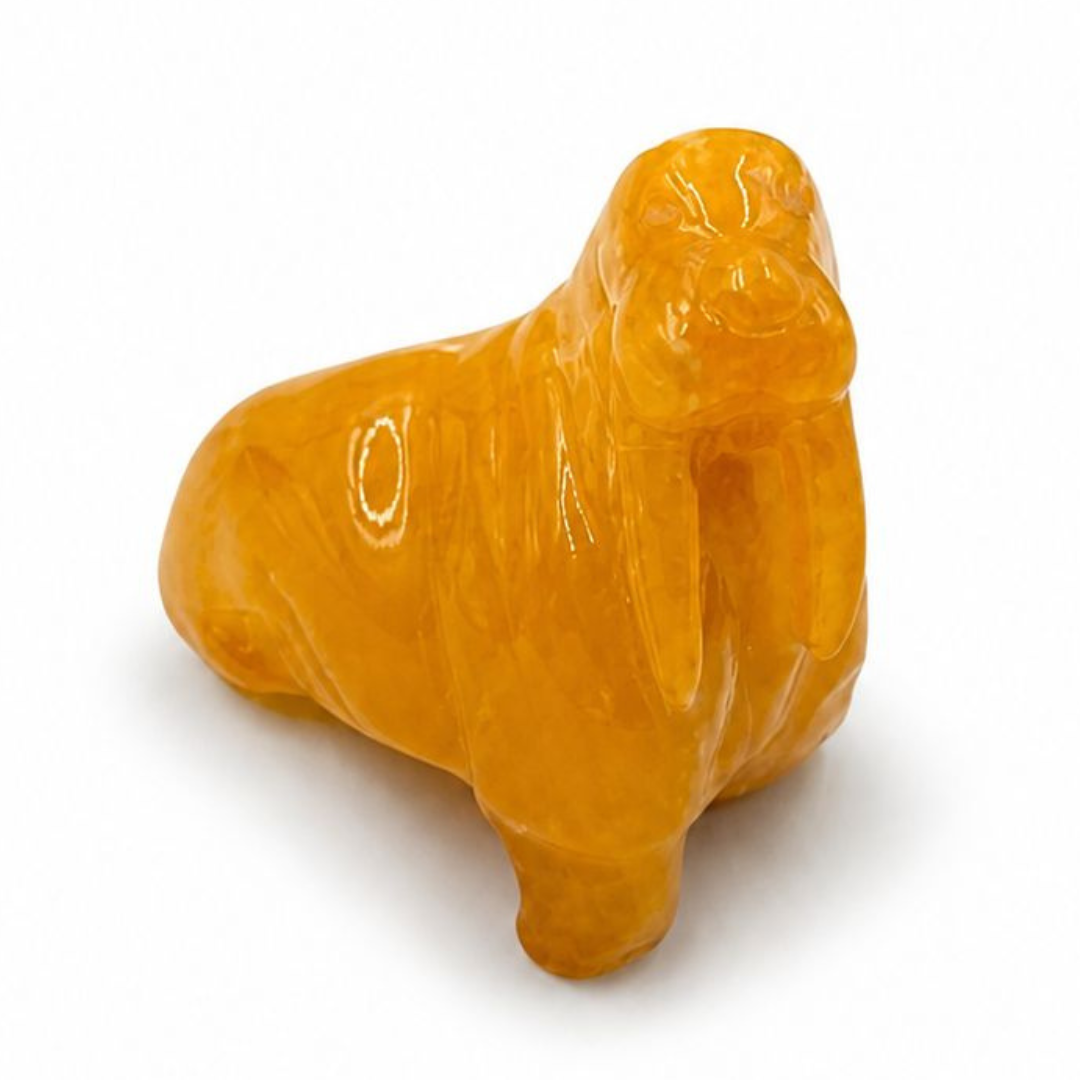 Baltic Amber Seal Figurine