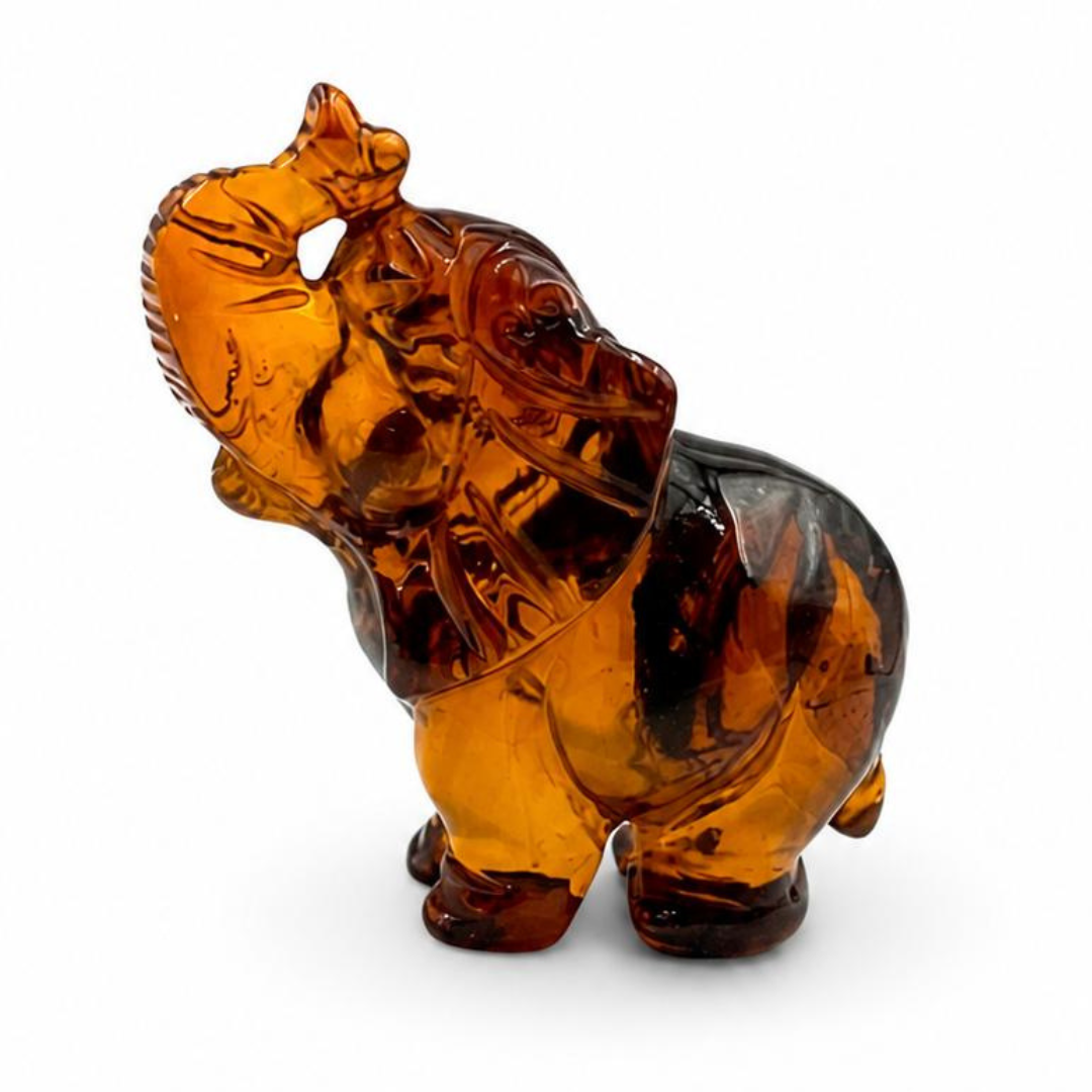 Baltic Amber Elephant Figurine