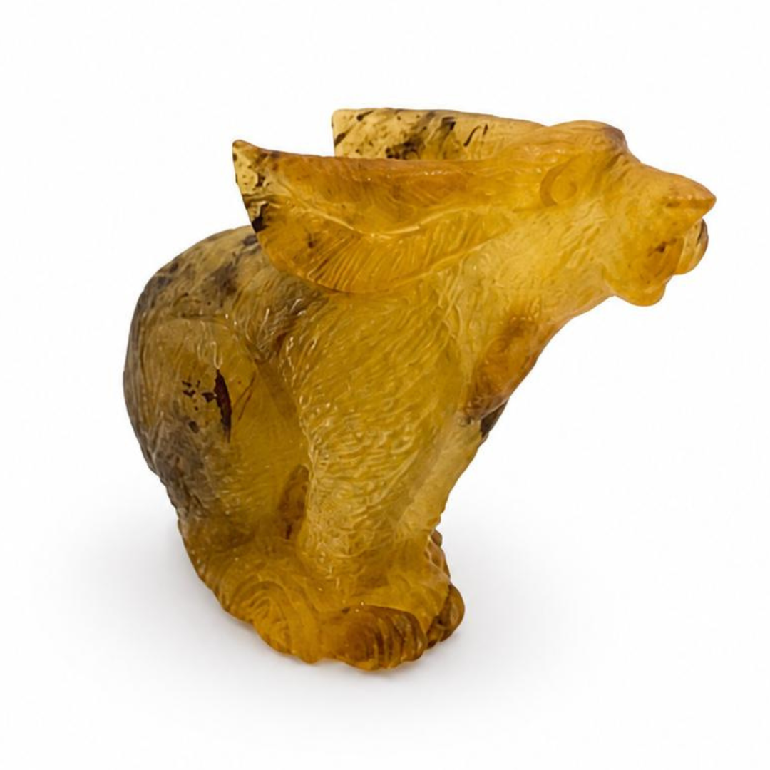Baltic Amber Rabbit Figurine