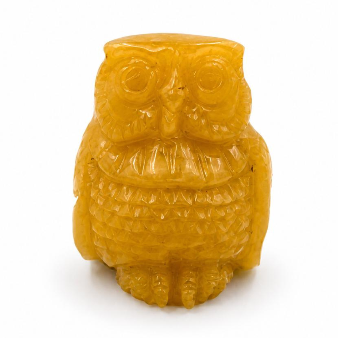 Baltic Amber Owl Figurine
