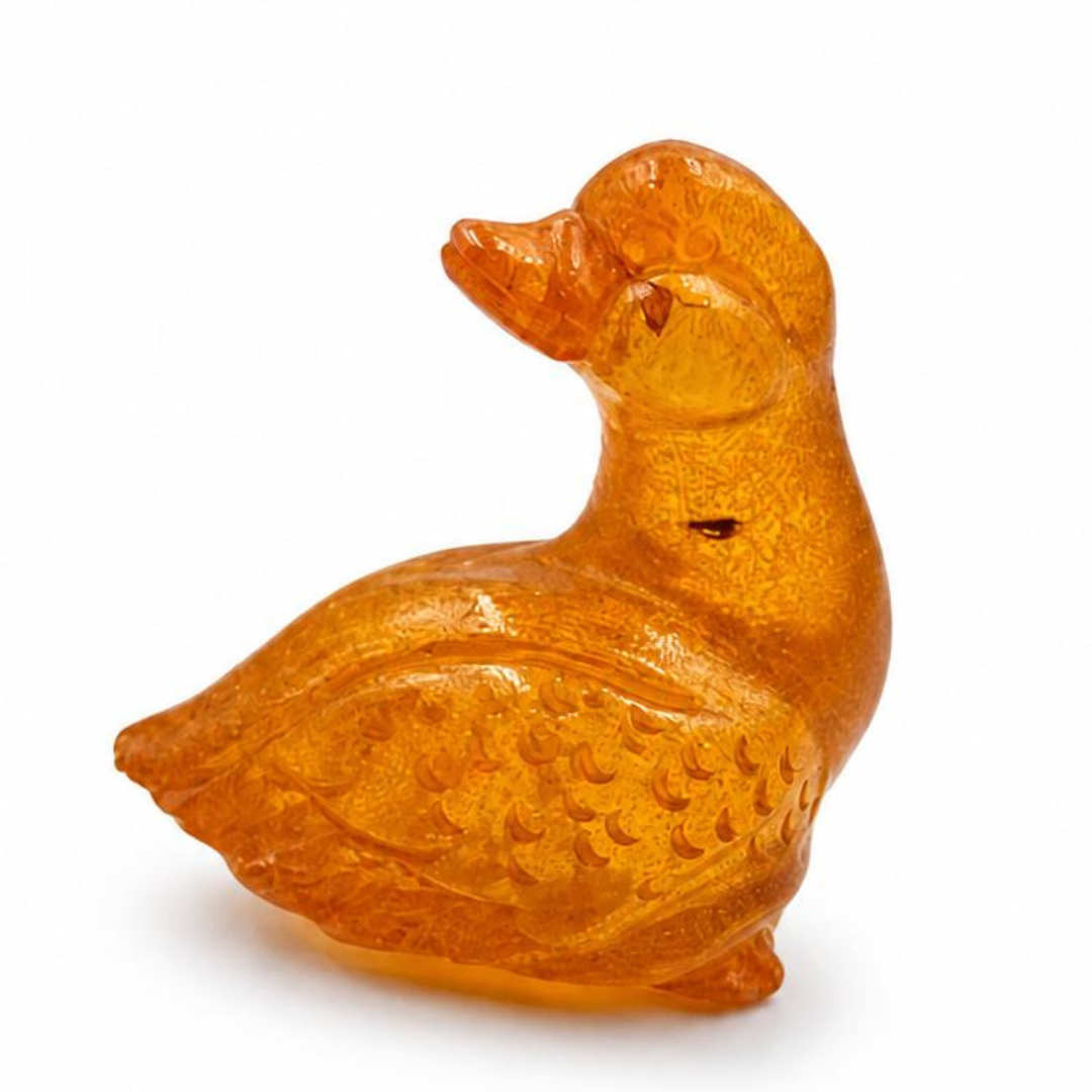 Baltic Amber Duck Figurine