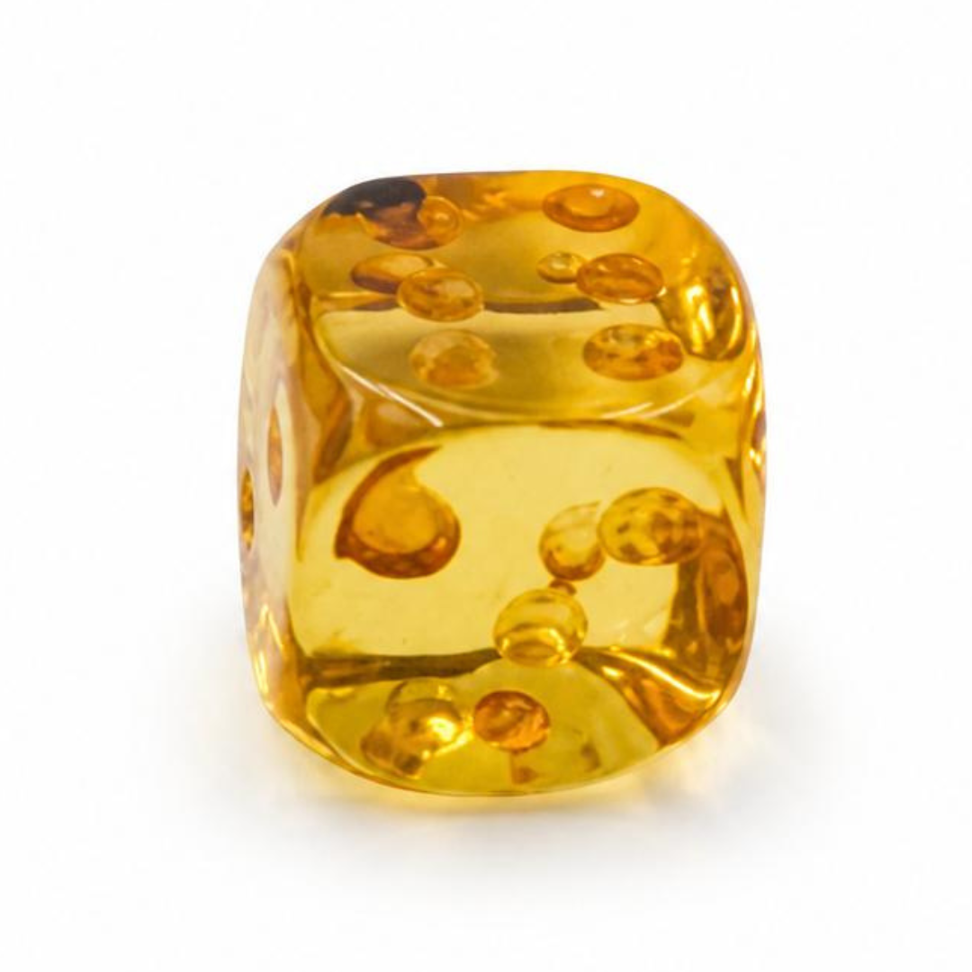 Baltic Amber Dice Figurine