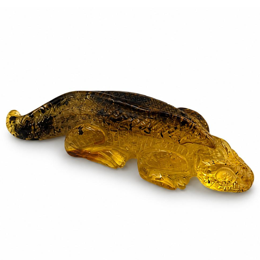 Baltic Amber Lizard Figurine
