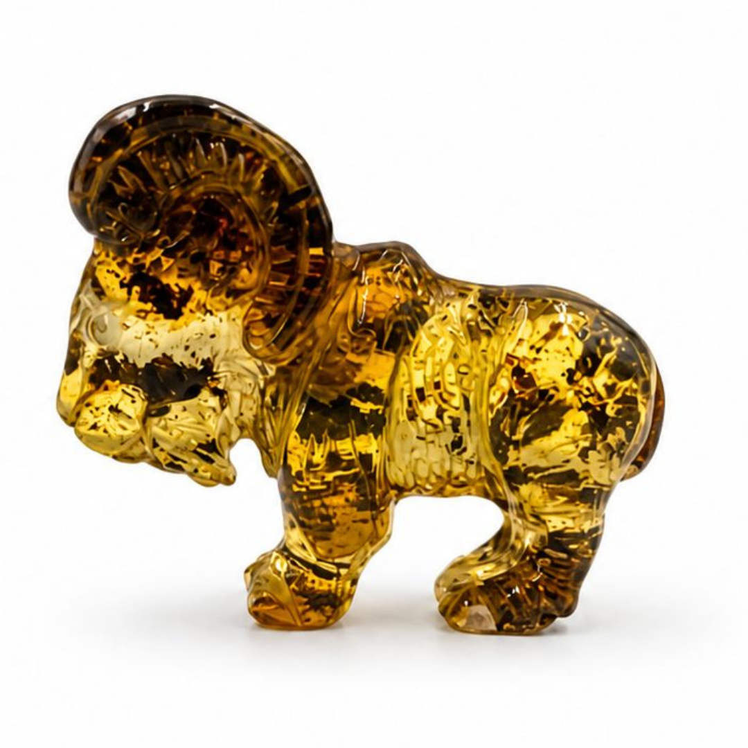 Baltic Amber Goat Figurine