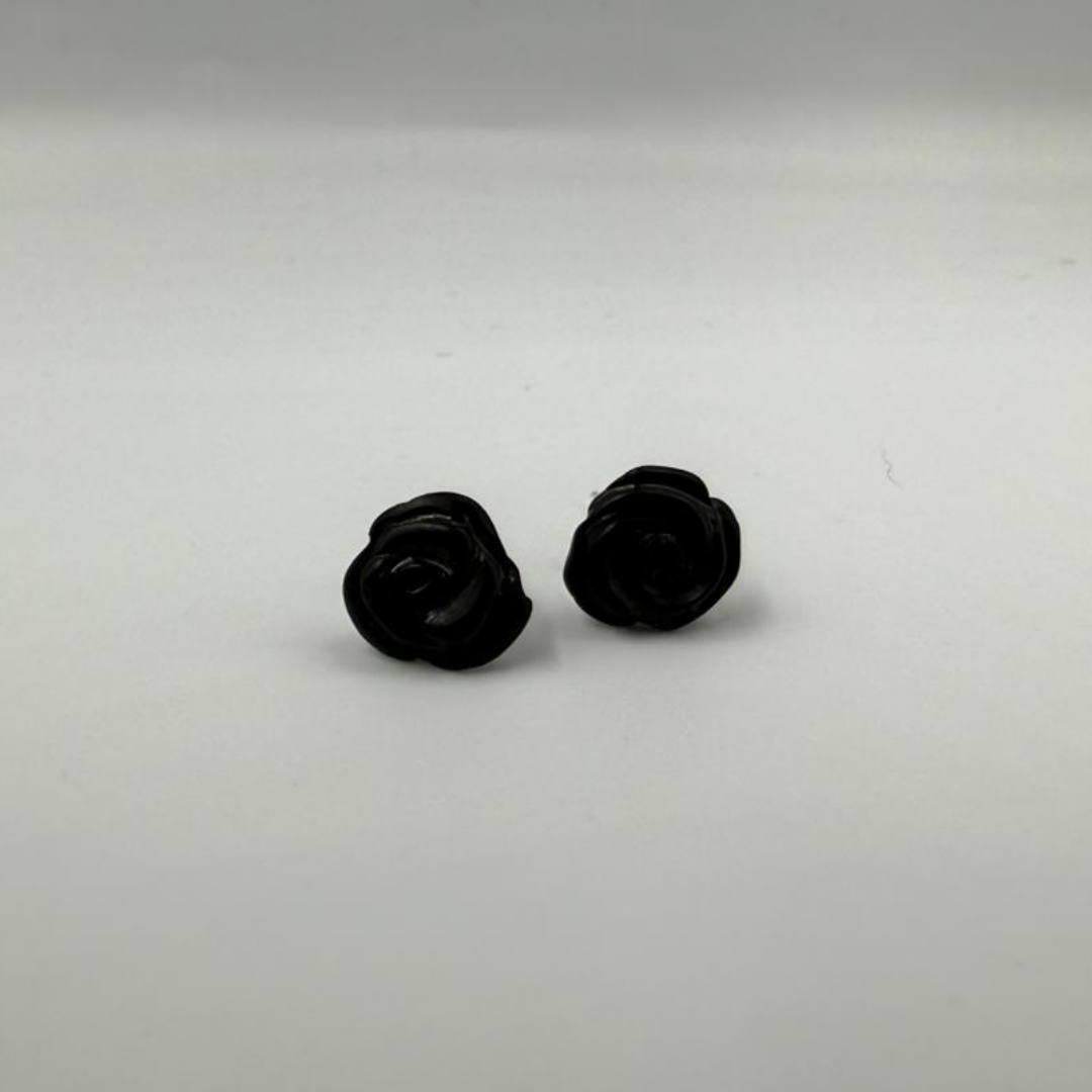 Silver-plated amber earings