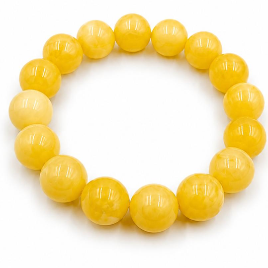 Baltic Amber Bead Bracelet – Butterscotch