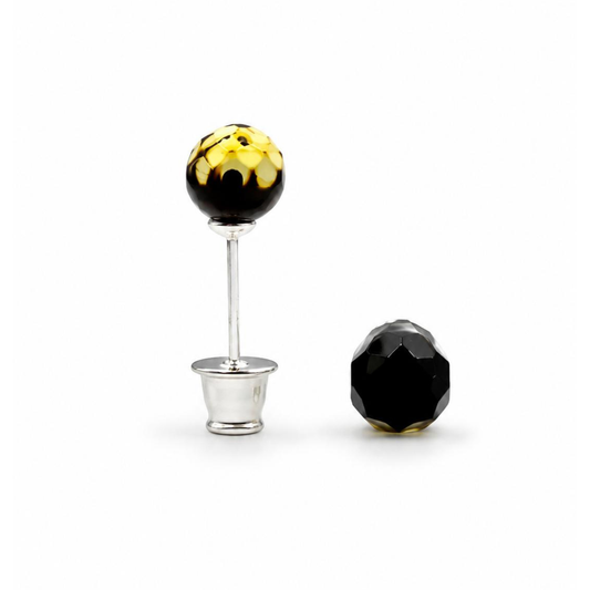 Sterling silver amber earrings