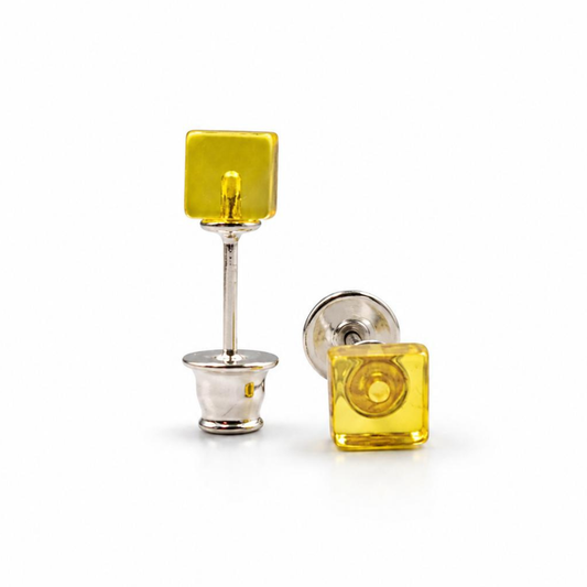 Sterling silver amber earrings