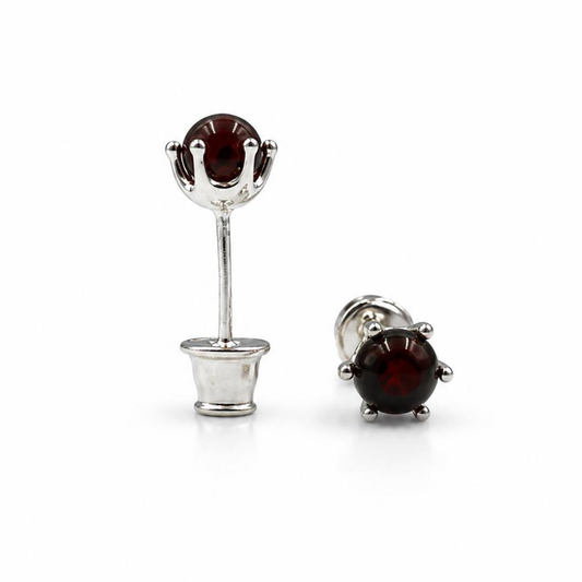 Sterling silver amber earrings