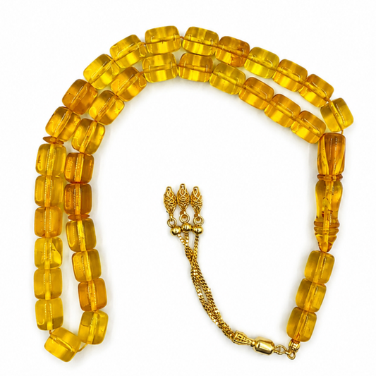 Natural Honey Amber Prayer Beads