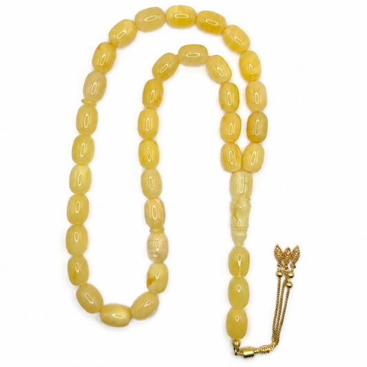 Natural Butterscotch Amber Prayer Beads