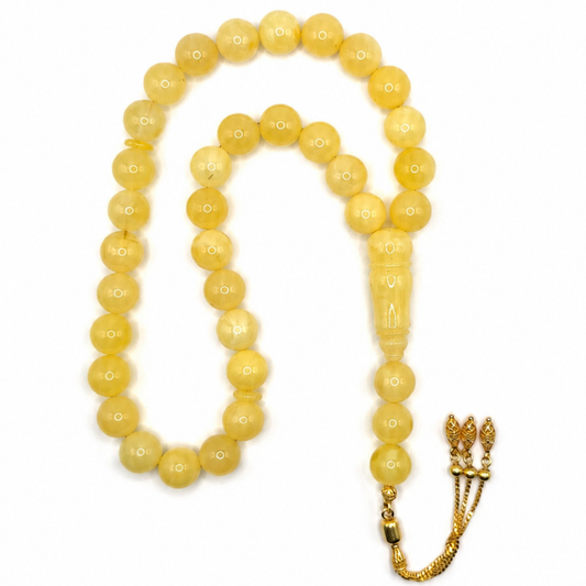 Natural Butterscotch Amber Prayer Beads