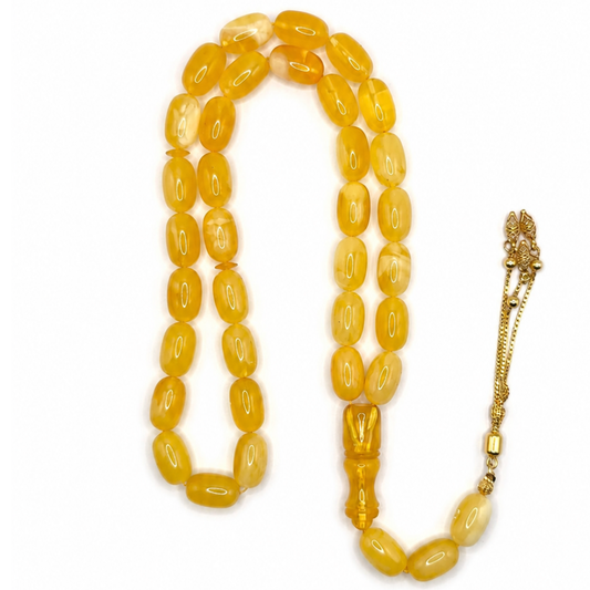 Natural Butterscotch Amber Prayer Beads