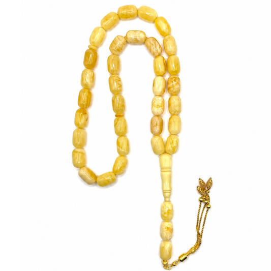 Natural Butterscotch Amber Prayer Beads