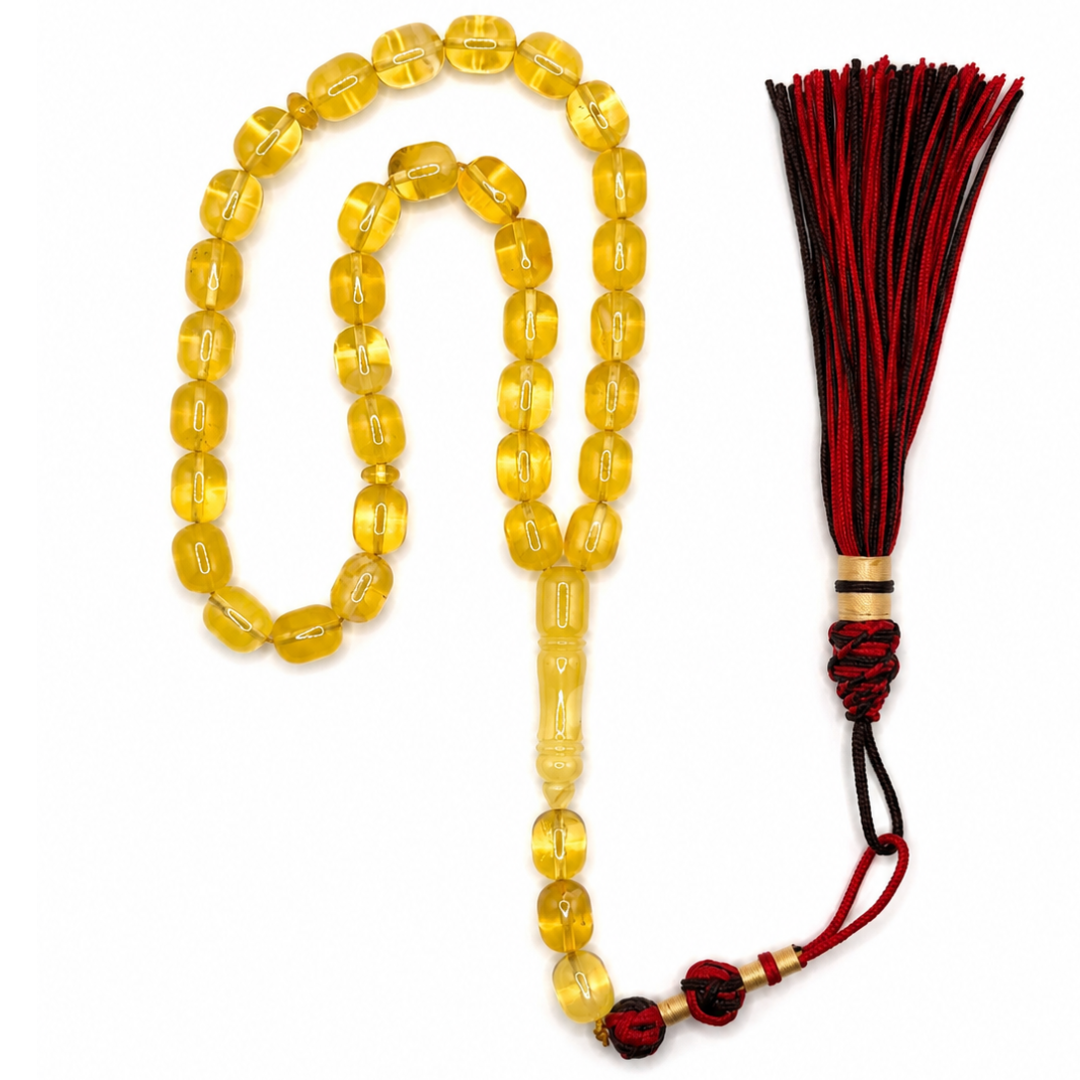Natural Honey Amber Prayer Beads