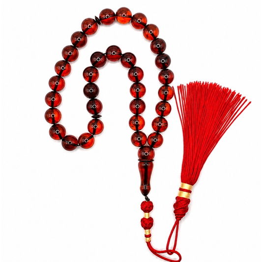 Natural Cognac Amber Prayer Beads