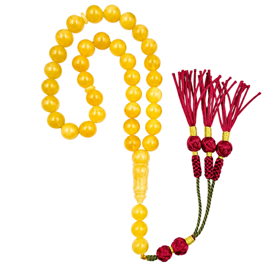 Natural Butterscotch Amber Prayer Beads
