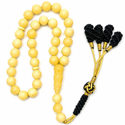 Natural Butterscotch Amber Prayer Beads