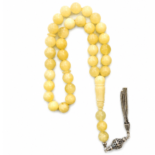 Natural Butterscotch Amber Prayer Beads