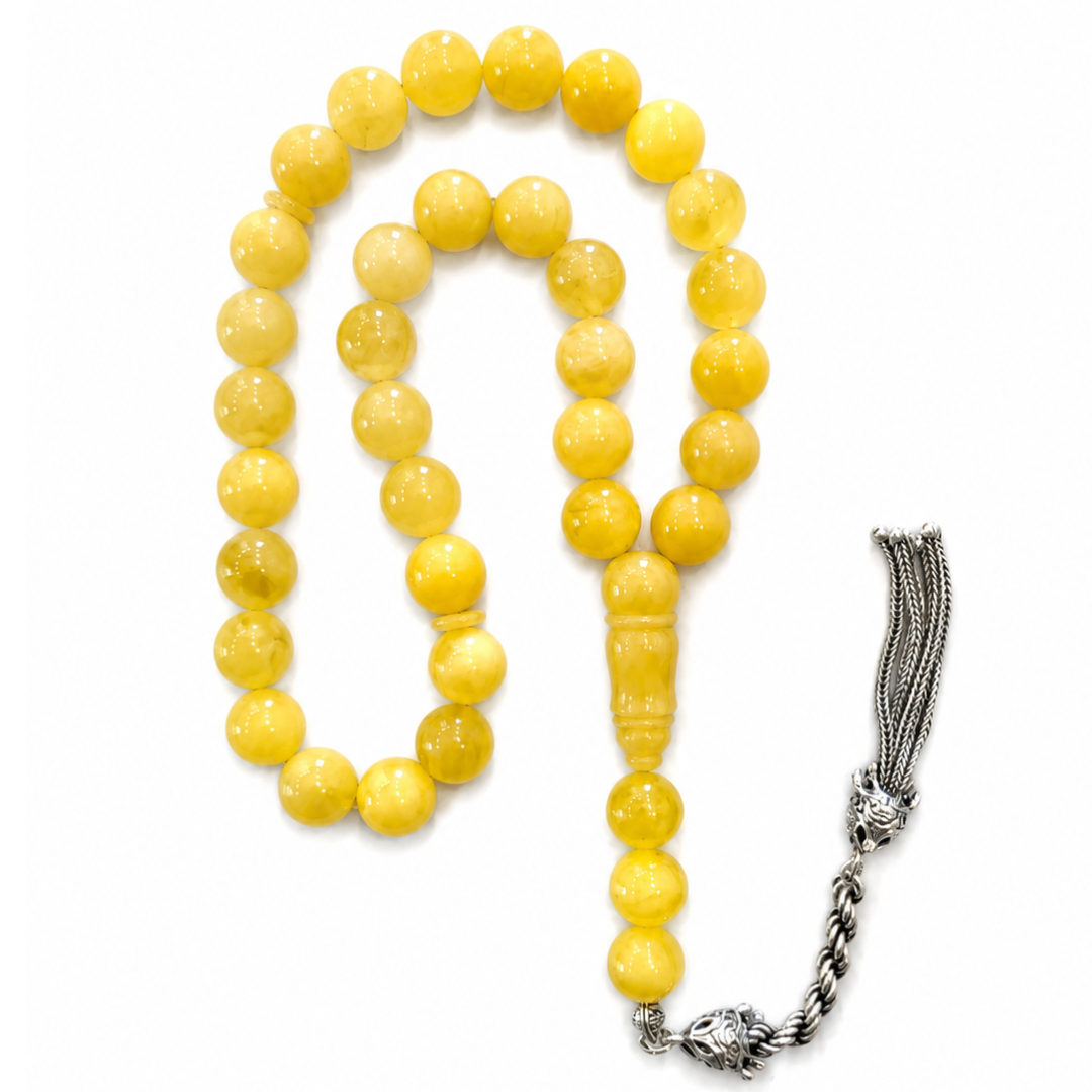Natural Butterscotch Amber Prayer Beads