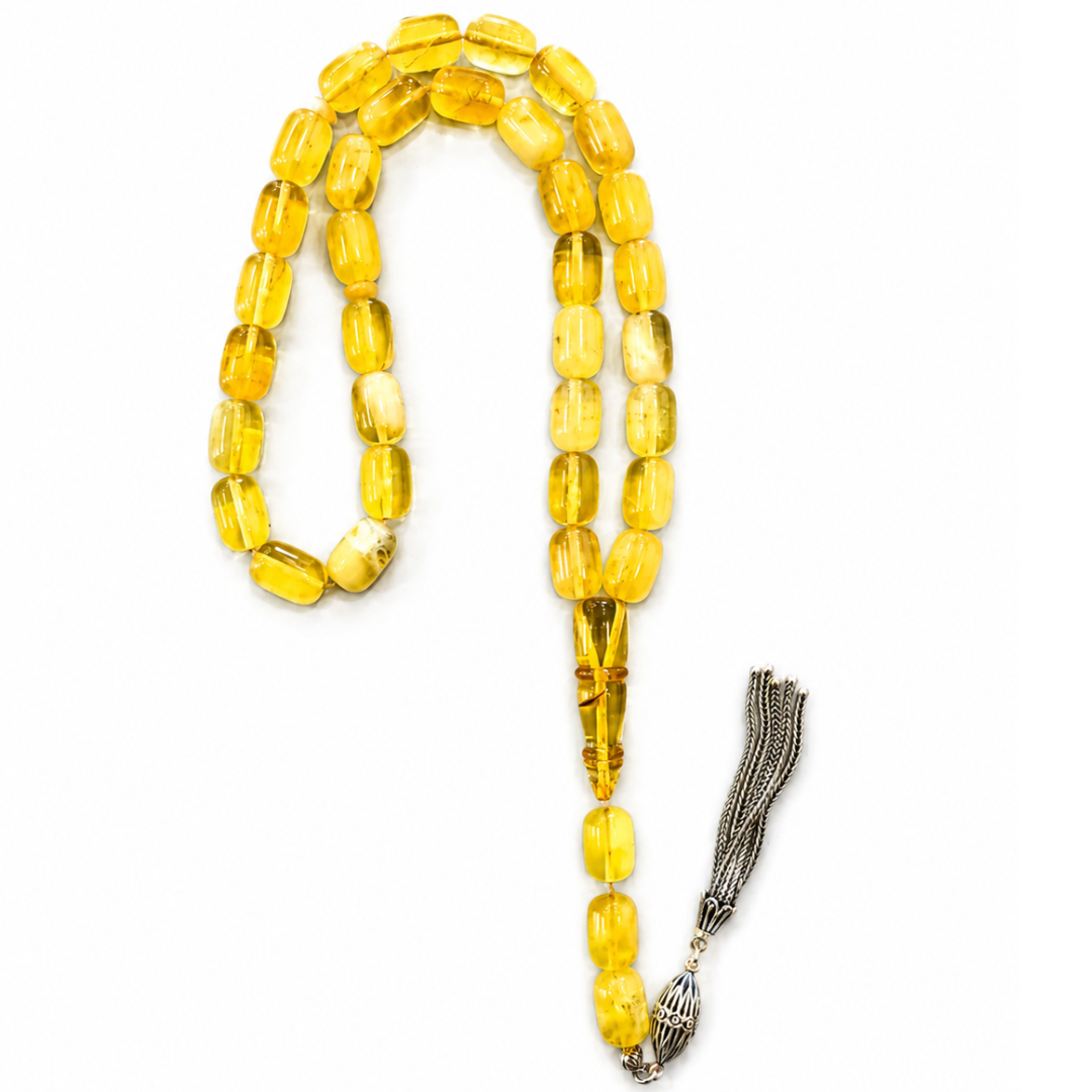 Natural Honey Amber Prayer Beads