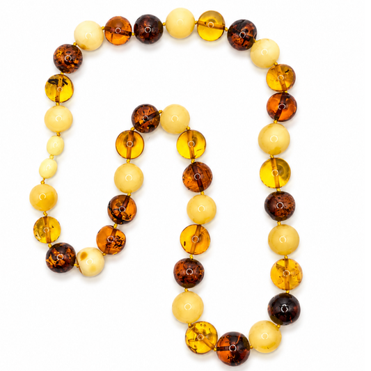 Multicolor Baroque Amber Necklace