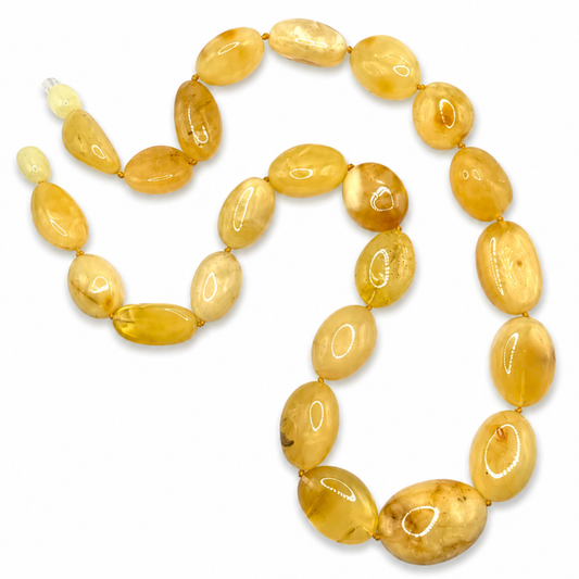 Butterscotch Amber Oval Necklace