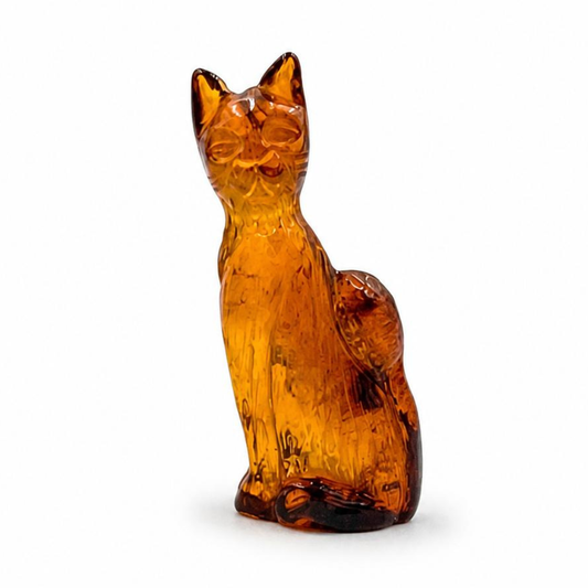 Baltic Amber Cat Figurine