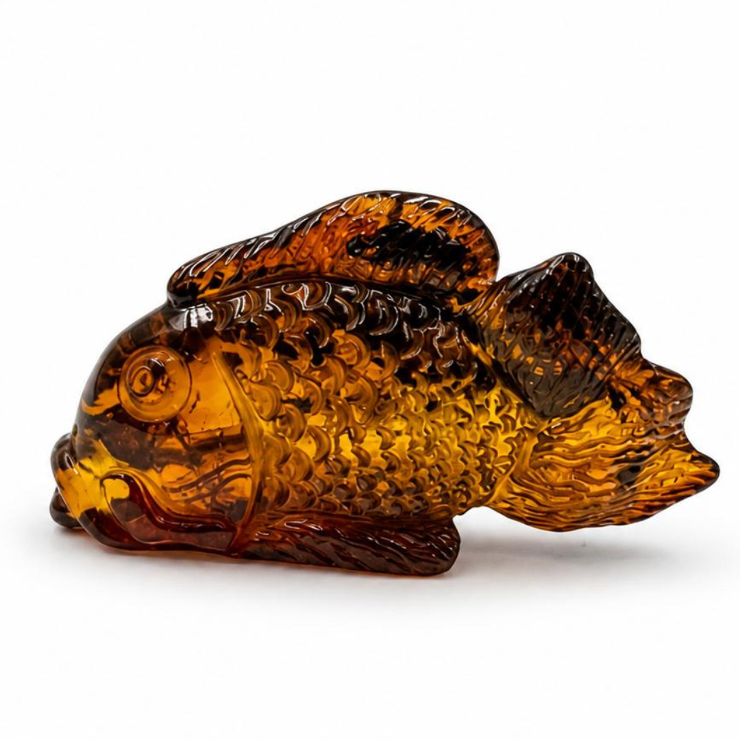 Baltic Amber Fish Figurine