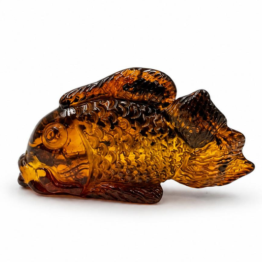 Baltic Amber Fish Figurine