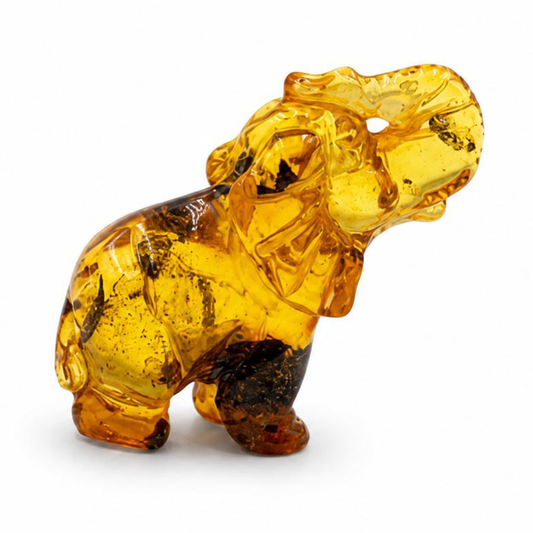 Baltic Amber Elephant Figurine