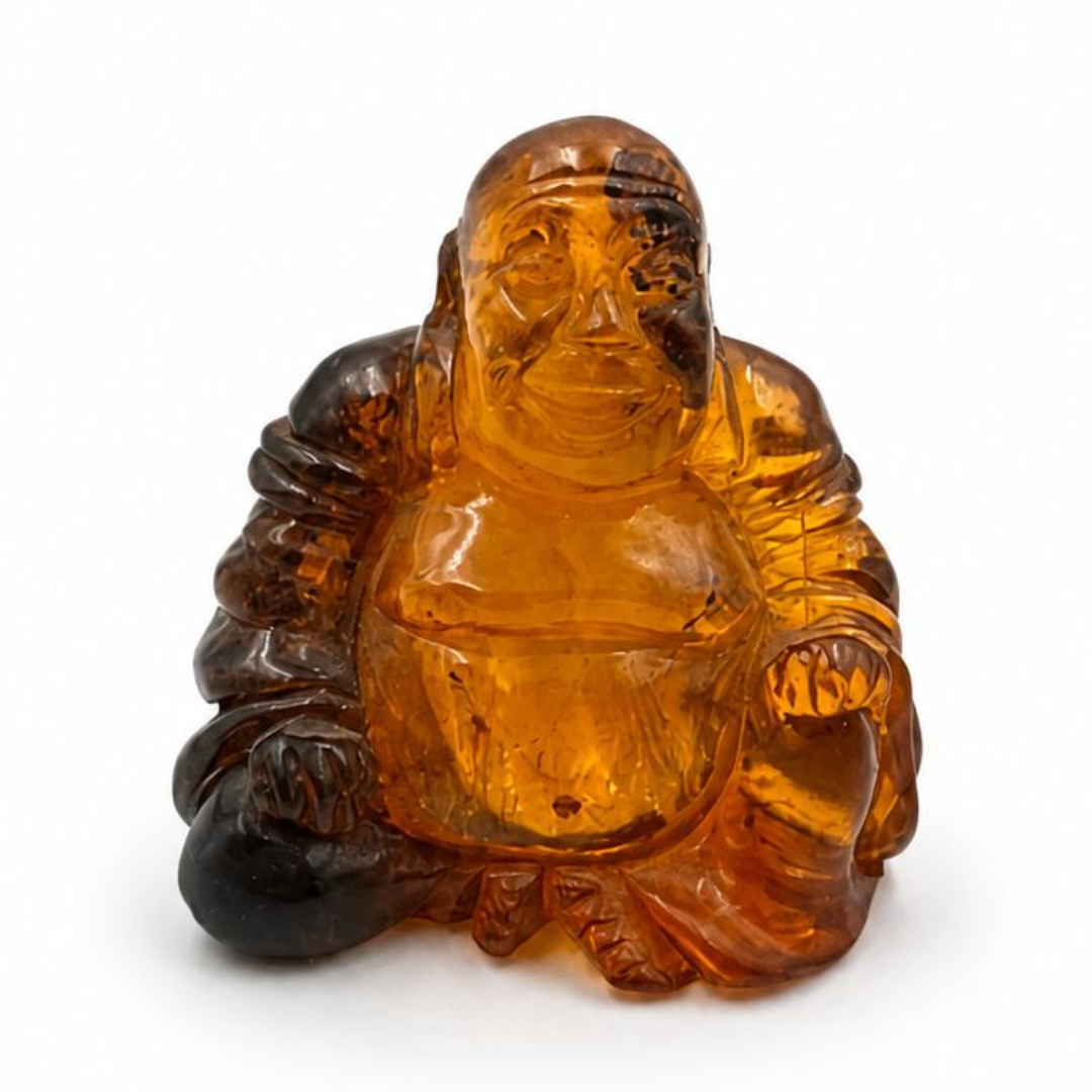 Baltic Amber Buddha Figurine