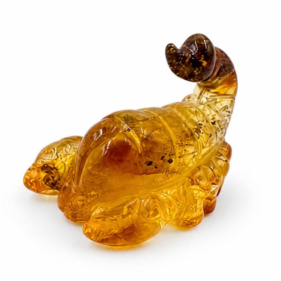 Baltic Amber Scorpion Figurine