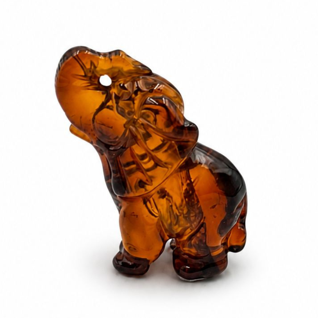 Baltic Amber Elephant Figurine