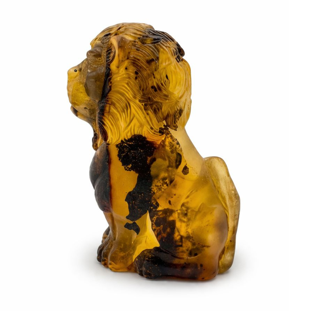 Baltic Amber Lion  Figurine