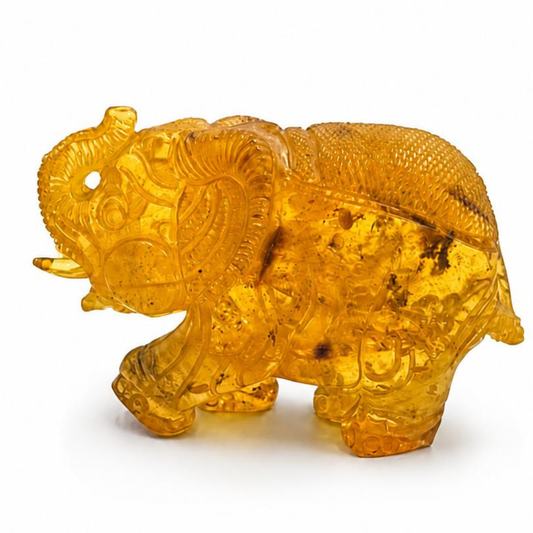 Baltic Amber Elephant Figurine
