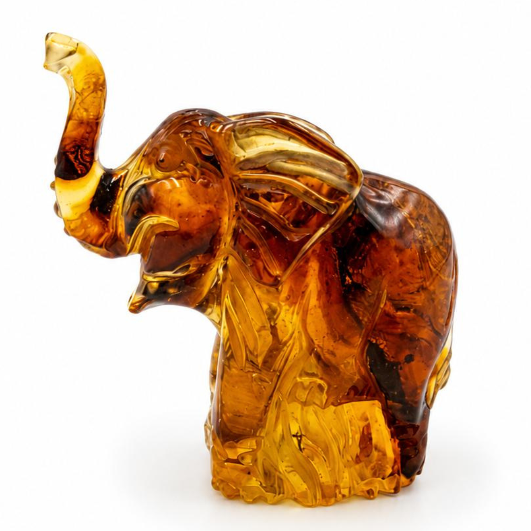 Baltic Amber Elephant Figurine