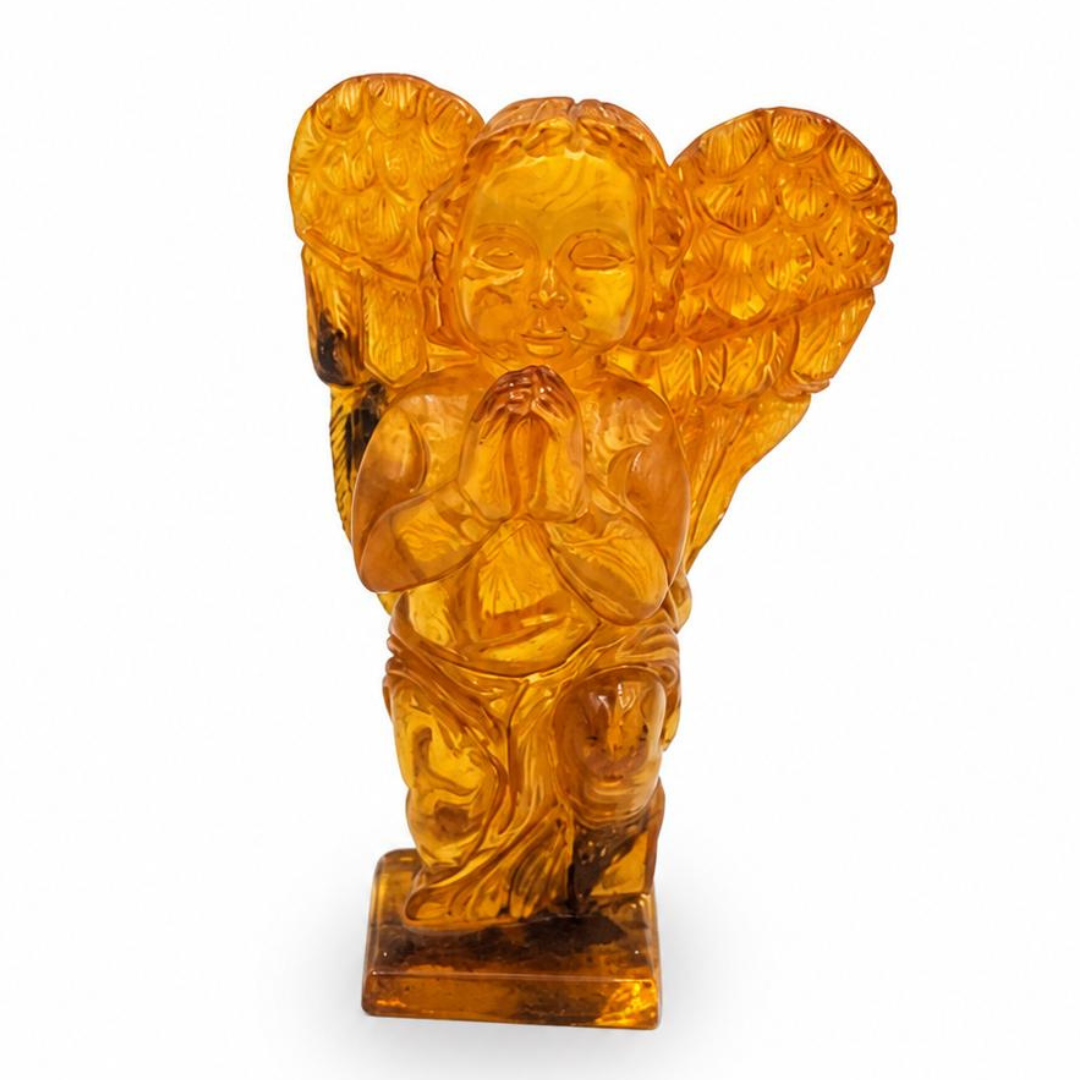 Baltic Amber Angel Figurine