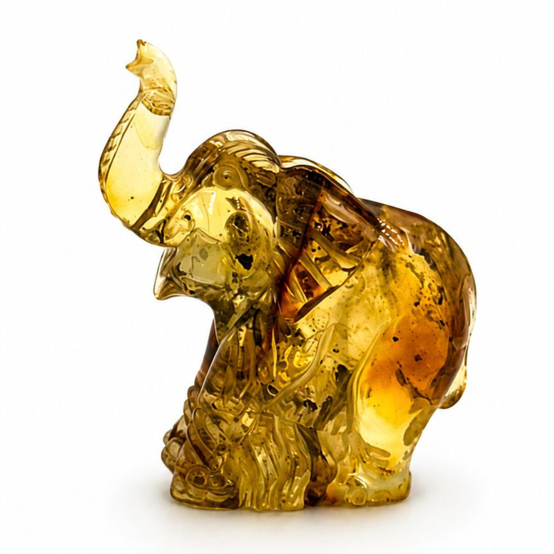 Baltic Amber Elephant Figurine