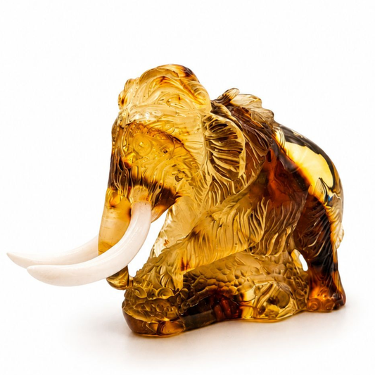 Baltic Amber Mammoth Figurine