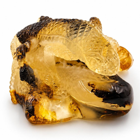 Baltic Amber Lizard Figurine