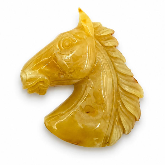 Baltic Amber Horse Figurine